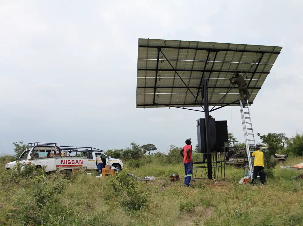 Battery installation