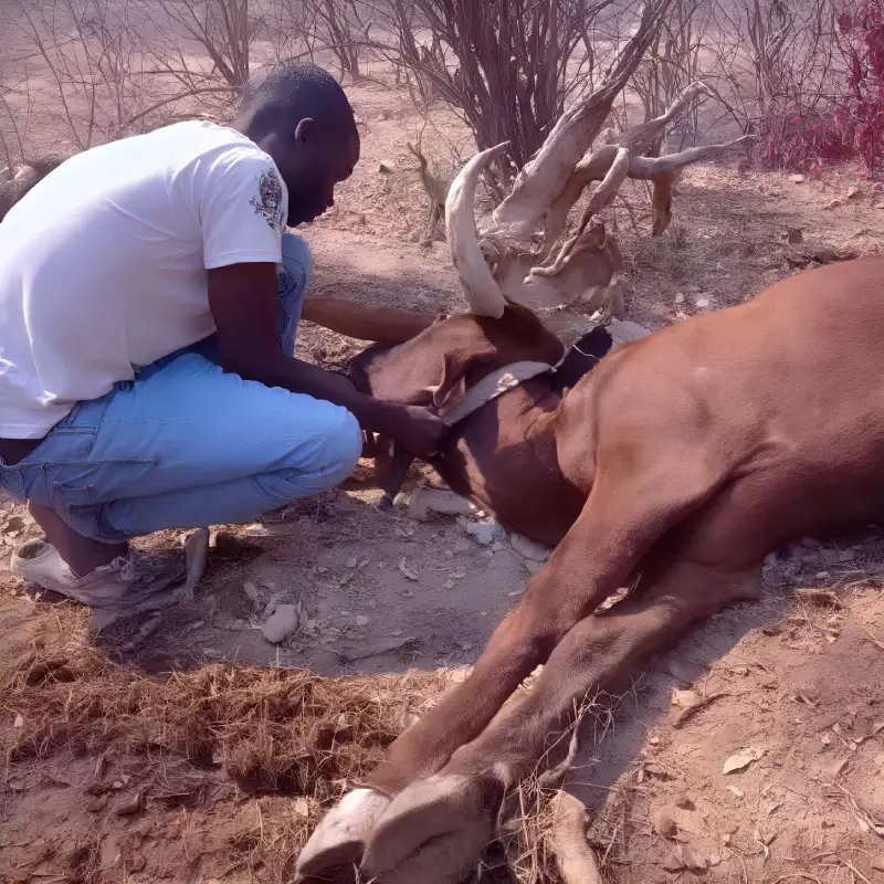 Hyena Attack on Cow-1